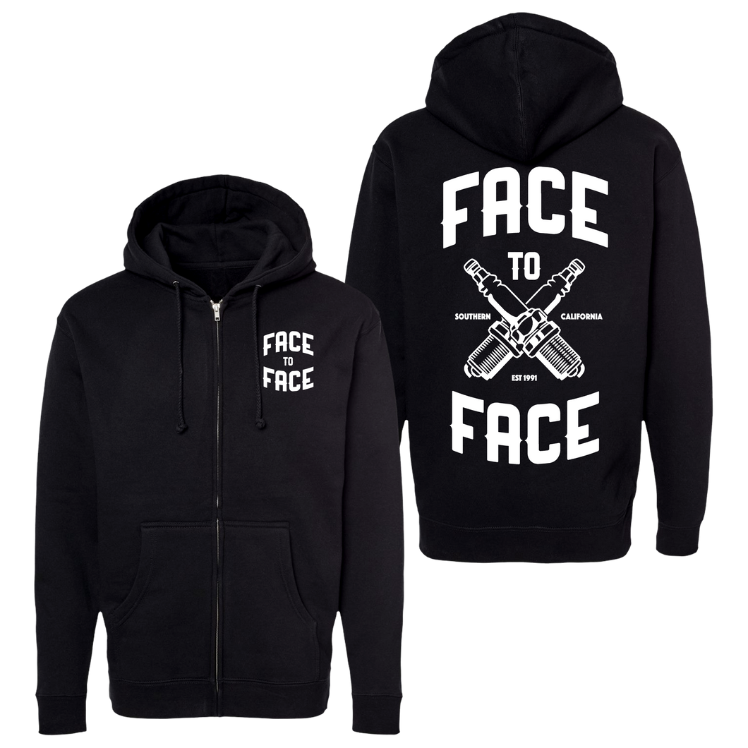Face To Face - Spark Plug Zip Up Hoodie