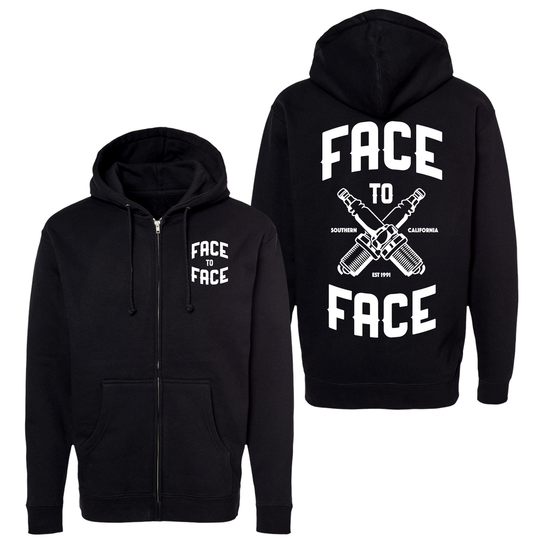 Face To Face Spark Plug Zip Up Hoodie shopenemy