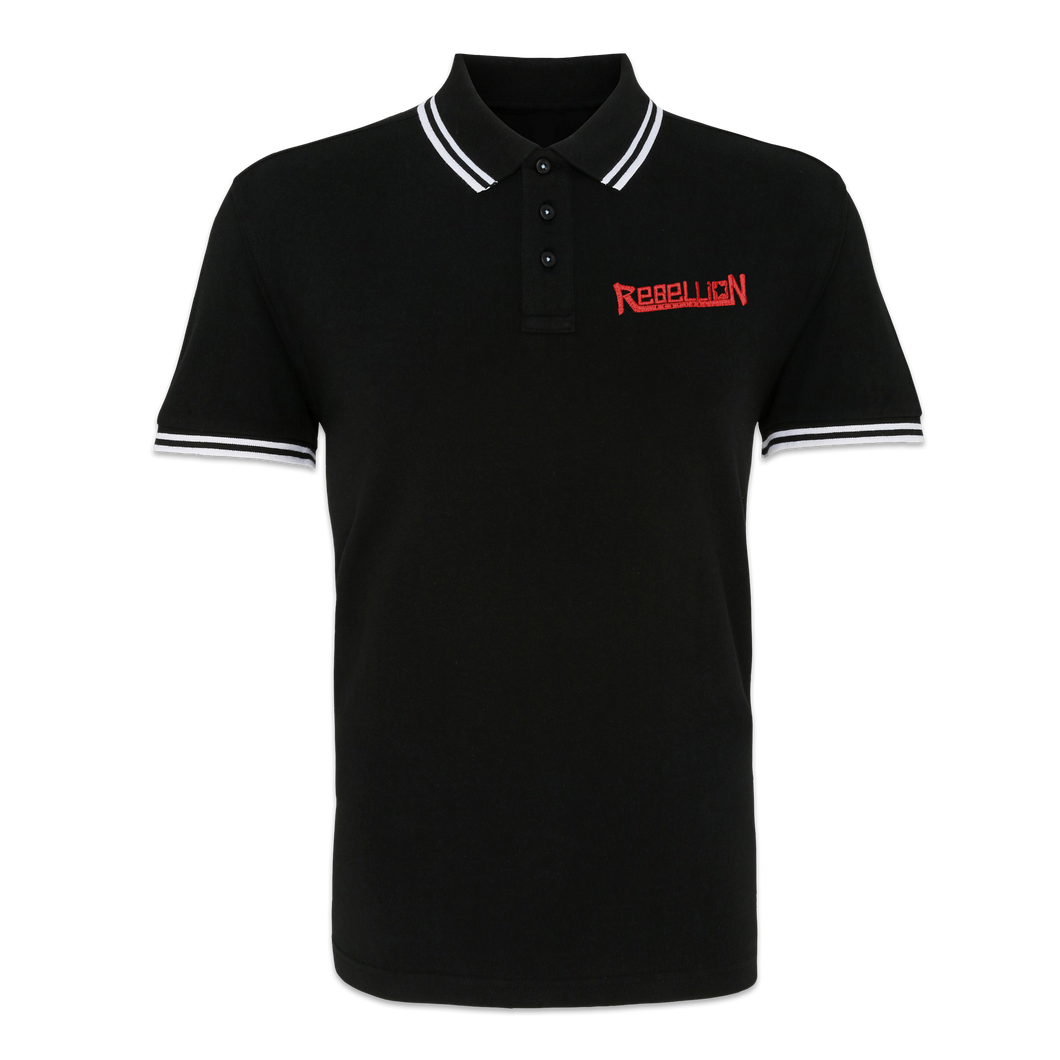 Rebellion Festival - Men's Polo (Black/Red logo)