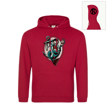 Load image into Gallery viewer, 2024 Rebellion Festival - Mermaid Hooded Sweatshirt (Red)

