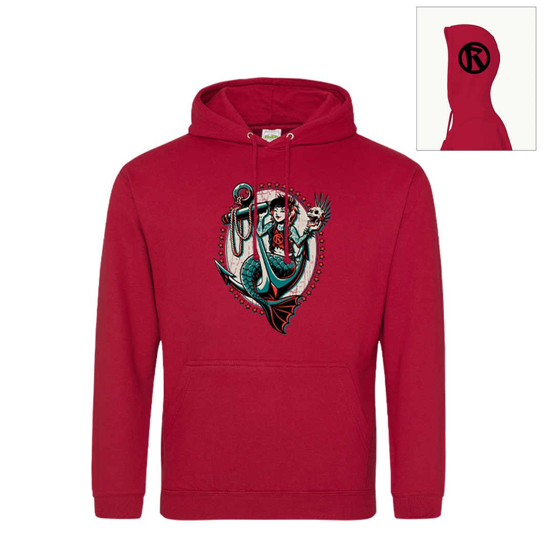 2024 Rebellion Festival - Mermaid Hooded Sweatshirt (Red)