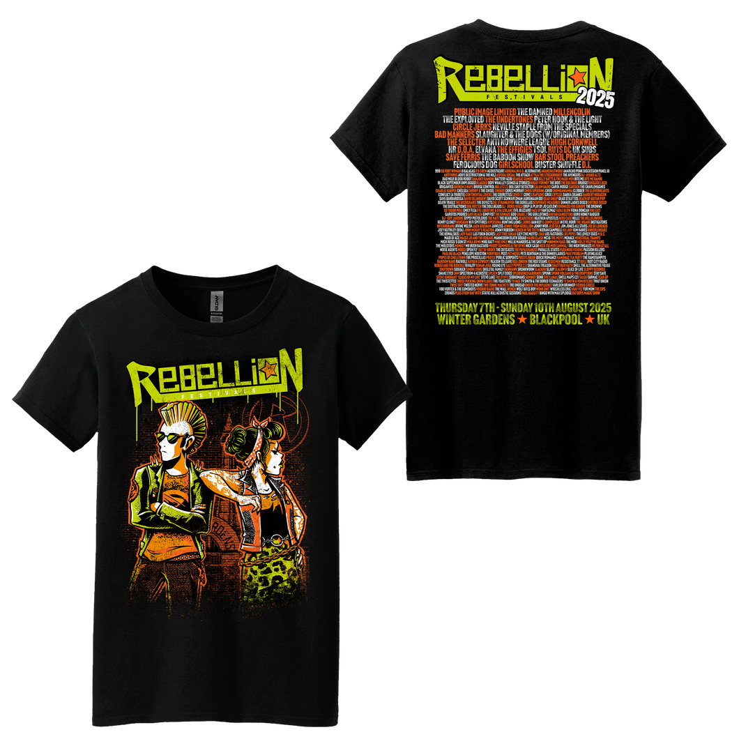 2025 Rebellion Festival - Event T-Shirt Ladies (Black)