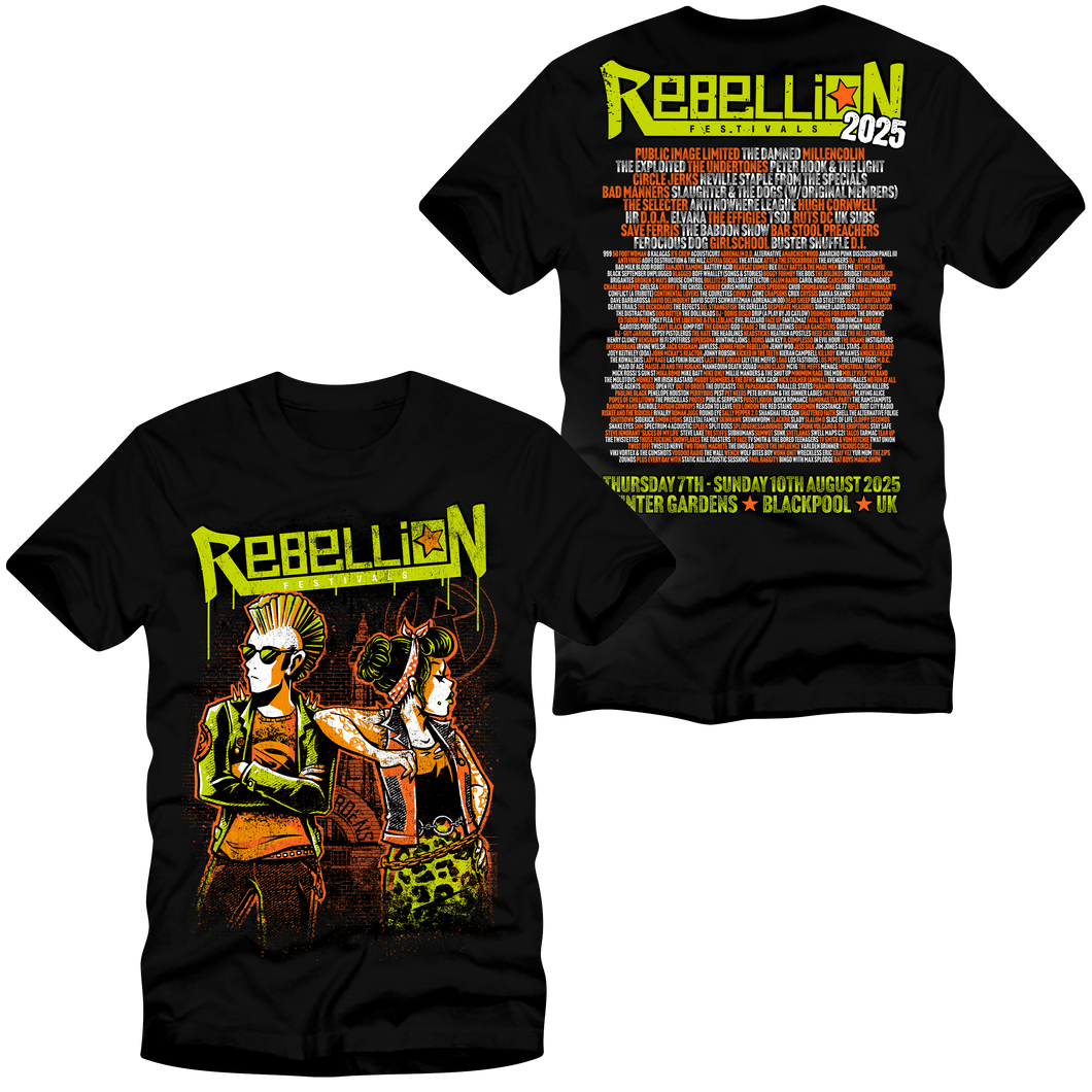 2025 Rebellion Festival - Event T-Shirt (Black)