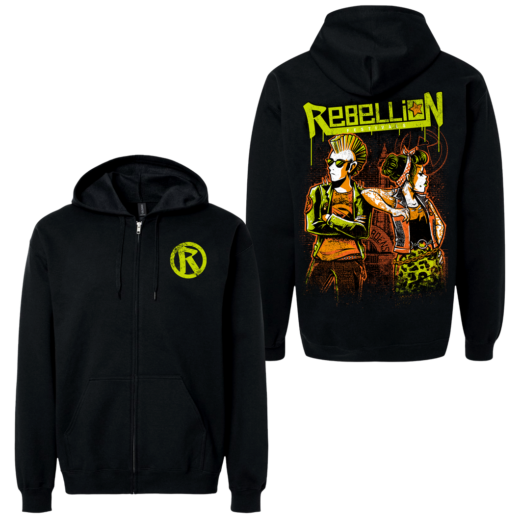2025 Rebellion Festival - Event Hooded Sweatshirt (Black)