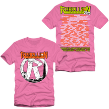 Load image into Gallery viewer, 2025 Rebellion Festival - Skyline R T-Shirt (Pink)
