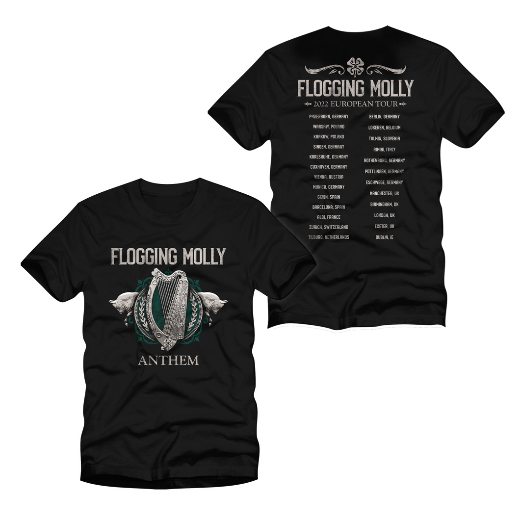 Flogging Molly - 2023 European Tour T Shirt