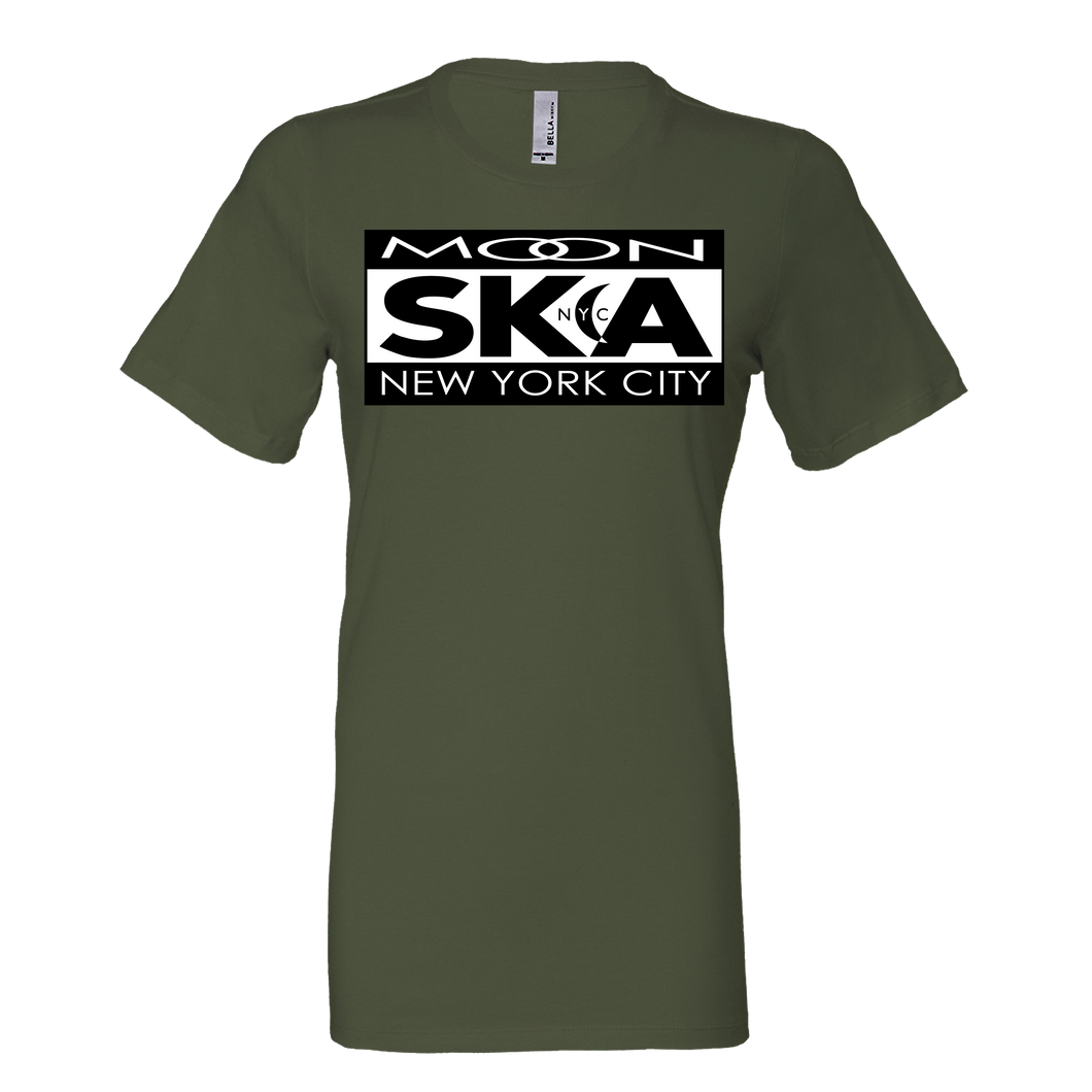 Moon Ska Logo Ladies Shirt - Military Green